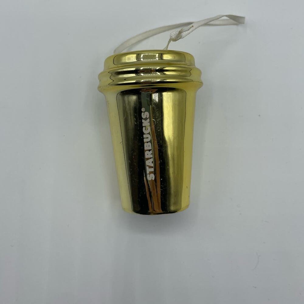 2012 Starbucks Ornament Gold